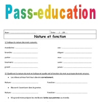 Nature Et Fonction Exercices Corrig S Eme Primaire Pdf Imprimer