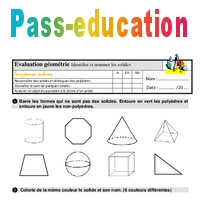 Identifier Et Nommer Quelques Solides Examen Evaluation Avec La