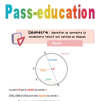 Identifier Et Connaitre Le Vocabulaire Relatif Aux Cercles Et Disques