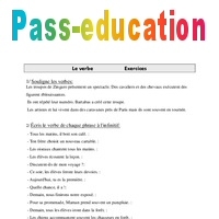 Verbe - Exercices - Grammaire : 4eme Primaire - PDF à imprimer