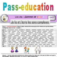 Je Lis Et J Ecris Les Sons Complexes Gamme De Lecture 5eme Primaire