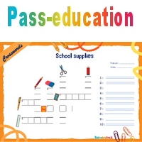 School supplies - Mots fléchés - Lexique / vocabulaire - Crosswords ...