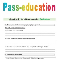 La Ville De Demain - Examen Evaluation Avec Les Corrections : 6eme ...