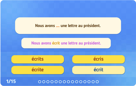 Exercices en ligne : Grammaire - Français : 5eme Primaire