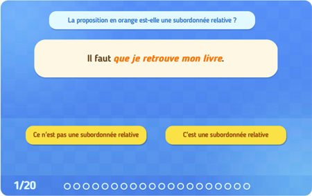 Exercices en ligne : Grammaire - Français : 3eme Secondaire