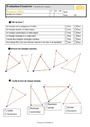 Evaluation Quiz / Qcm : Triangles :