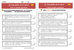 Documents d’autonomie  - Elève en répartition : 2eme Primaire - PDF à imprimer