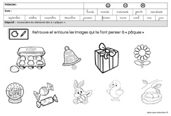 Images - Pâques : 3eme Maternelle - Cycle Fondamental - PDF à imprimer