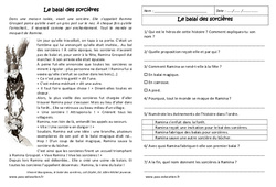 Le balai des sorcières - Conte - Lecture compréhension : 2eme Primaire - PDF à imprimer