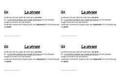 Phrase - Cours, Leçon : 2eme Primaire - PDF gratuit à imprimer