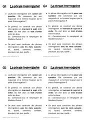 Phrase interrogative - Cours, Leçon : 2eme Primaire - PDF gratuit à imprimer