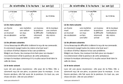 Son y - u - û - eu - Phonologie - Etude des sons : 2eme Primaire - PDF à imprimer