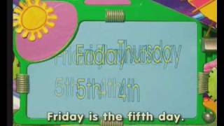 Les jours de la semaine - Anglais : 3eme, 4eme, 5eme Primaire