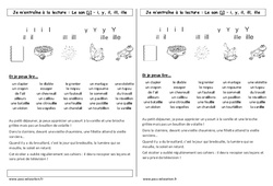 Son j - Fiches i, y, il, ill, ille - Phonologie - Etude des sons : 1ere Primaire - PDF à imprimer