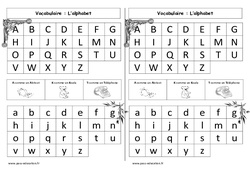Alphabet - Cours, Leçon : 1ere Primaire - PDF gratuit à imprimer