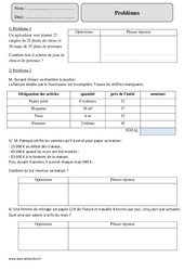 Produit - Multiplication - Problèmes - Exercices avec la correction : 5eme Primaire - PDF à imprimer