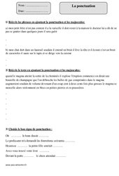 Ponctuation - Révisions  : 4eme Primaire - PDF à imprimer