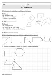 Polygones - Révisions avec correction : 4eme Primaire - PDF à imprimer