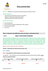 Passé, présent, futur - Séquence - Fiche de préparation : 5eme Primaire - PDF à imprimer