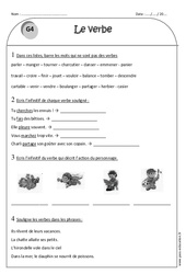 Verbes - Exercices avec correction : 2eme Primaire - PDF à imprimer