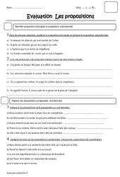 Propositions - Examen Evaluation avec correction  : 5eme Primaire - PDF à imprimer