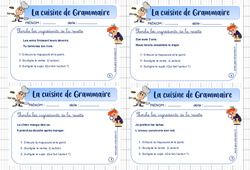 Cuisine de grammaire - Rituel de grammaire : 3eme Primaire - PDF à imprimer