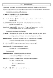 Ponctuation - Cours, Leçon - Grammaire : 5eme Primaire - PDF gratuit à imprimer