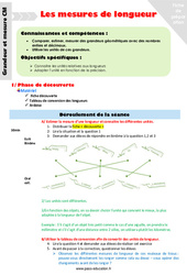 Mesures de longueur - Séquence - Fiche de préparation : 4eme Primaire - PDF à imprimer