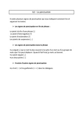 Ponctuation - Cours, Leçon : 3eme Primaire - PDF gratuit à imprimer