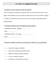 Le verbe se conjugue - Exercices : 3eme Primaire - PDF à imprimer