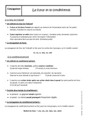 Futur - Conditionnel - Cours : 2eme Secondaire - PDF à imprimer