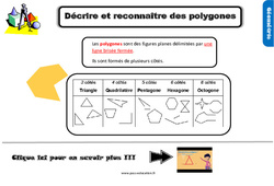 Décrire et reconnaitre des polygones au  - Cours, Leçon, trace écrite : 5eme Primaire <small style='color:inherit;'>(téléchargement gratuit)</small>