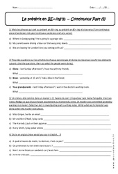 BE+ - ing - Prétérit - Exercices avec correction : 1ere Secondaire - PDF à imprimer