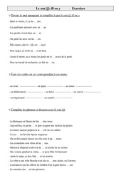 Son [j] - ill ou y - Exercices - Orthographe : 5eme Primaire - PDF à imprimer