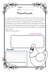 Ptitpoul la poule - 1 histoire 1 problème : 4eme Primaire - PDF à imprimer
