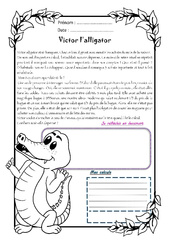 Victor l’alligator - 1 histoire 1 problème : 5eme Primaire - PDF à imprimer