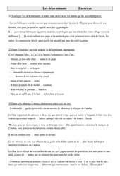 Déterminants - Exercices : 4eme Primaire - PDF à imprimer