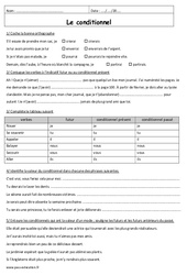 Emploi du conditionnel - Exercices corrigés : 3eme Secondaire - PDF à imprimer
