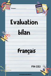 Français - Évaluation, bilan de fin d’année : 3eme Primaire - PDF à imprimer