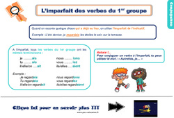 Imparfait des verbes du 1er groupe - Cours, Leçon, trace écrite : 2eme Primaire - PDF gratuit à imprimer