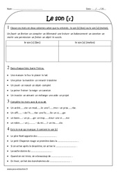 Son è - Exercices  : 3eme Primaire - PDF à imprimer