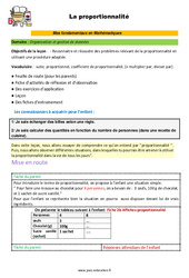La proportionnalité - SEGPA - EREA - Décrochage scolaire : 4eme, 5eme, 6eme Primaire - PDF à imprimer