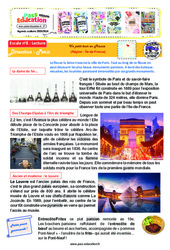 Escale n°8 - Île - de - France - Un petit tour en France : 4eme, 5eme Primaire - PDF à imprimer