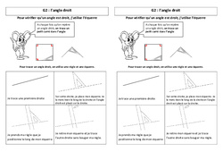 Angle droit - Cours, Leçon - Géométrie : 3eme Primaire