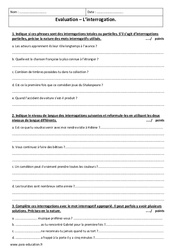 Interrogation - Examen Contrôle avec le corrigé : 1ere Secondaire - PDF à imprimer
