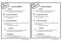 Ponctuation - Cours, Leçon : 2eme Primaire - PDF gratuit à imprimer