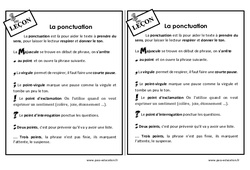 Ponctuation - Cours, Leçon  : 3eme Primaire - PDF gratuit à imprimer