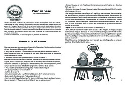 Pour un vase - Clovis - Famille Pass'Temps - Lecture 7 : 4eme, 5eme Primaire - PDF à imprimer