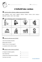 Infinitif des verbes - Exercices : 2eme Primaire - PDF à imprimer