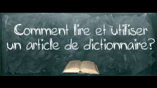 Chercher un mot dans le dictionnaire - Classe inversée : 4eme Primaire